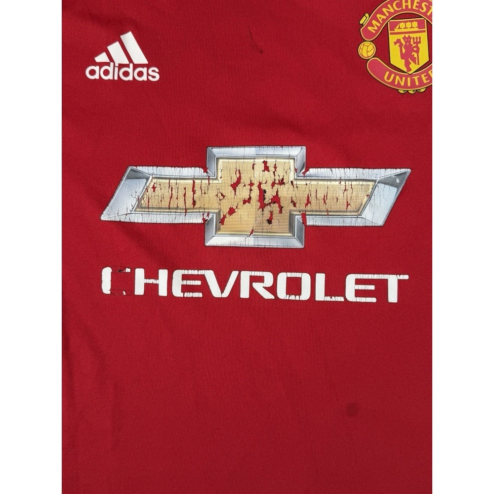 Adidas Manchester United 2016/2017 Home Football Shirt Mens Medium Red Jersey - Picture 9 of 16